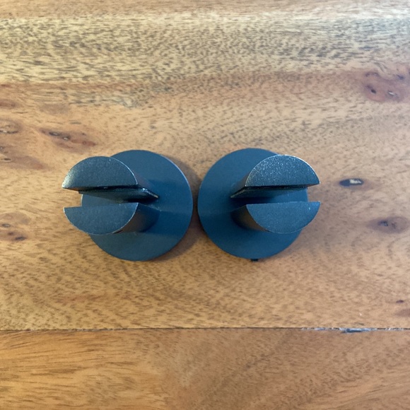 West Elm Modern Overhang Glass Bathroom Shelf in Dark Bronze - Picture 8 of 12